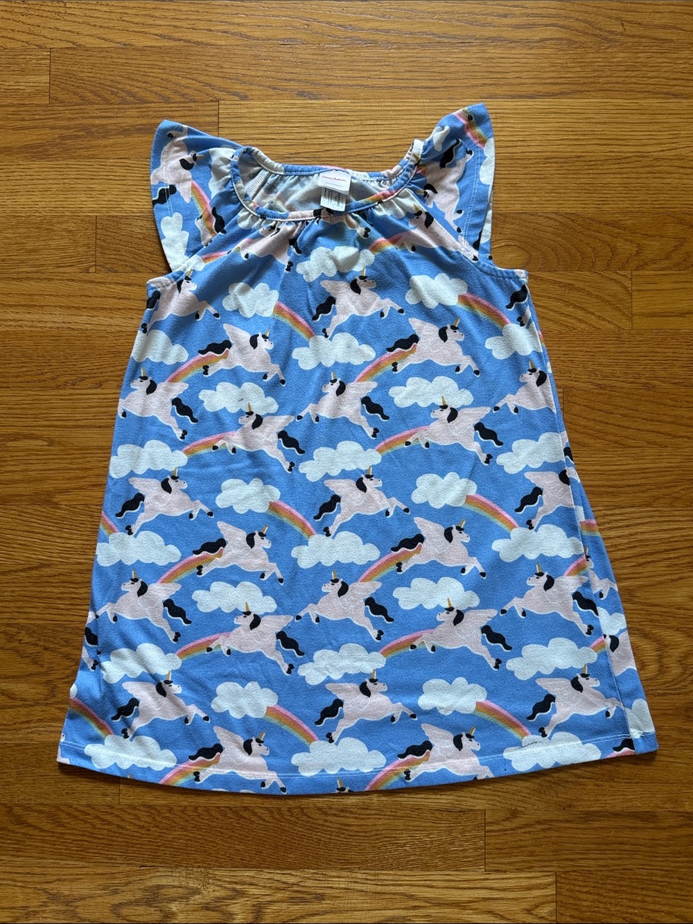 Hanna Andersson Nightgown Unicorn Flame Resistant Girls Size 6-7
